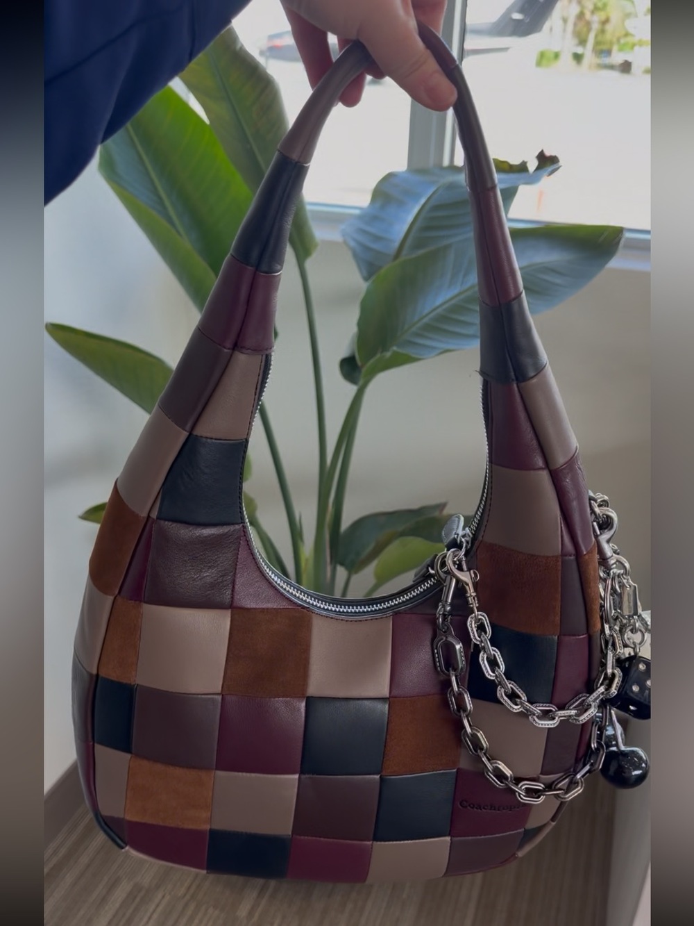 Coachtopia Alter/Ego Crescent Patchwork  Shoulder Bag